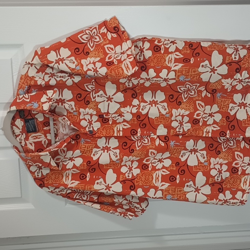PINEAPPLE CONNECTION VINTAGE HAWAIIAN SHIRT BUTTON DOWN FRONT WITH POCKET XL
